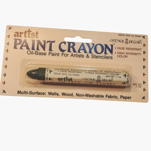 Artist Paint Crayon wild Ivy Green Oil Base Artist Stenciler 26542 - Picture 5 of 7